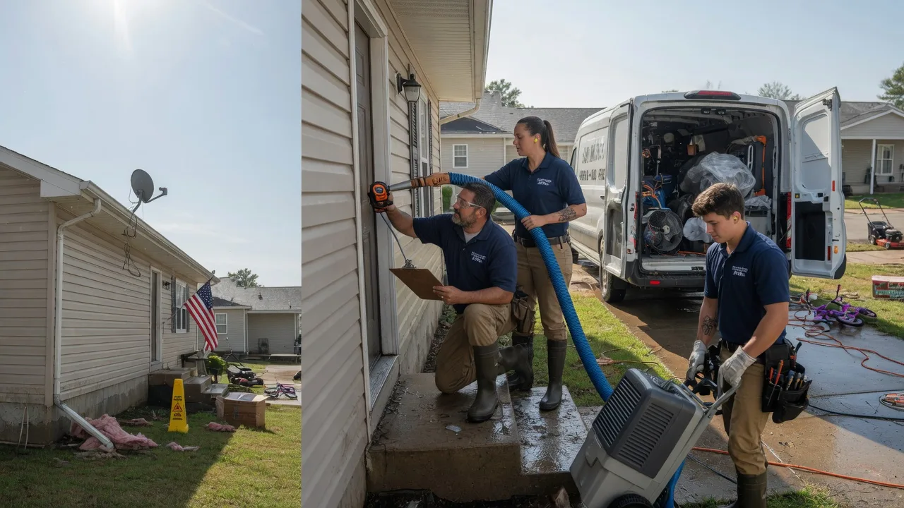 Ceiling Water Damage Restoration in Godfrey, IL near me